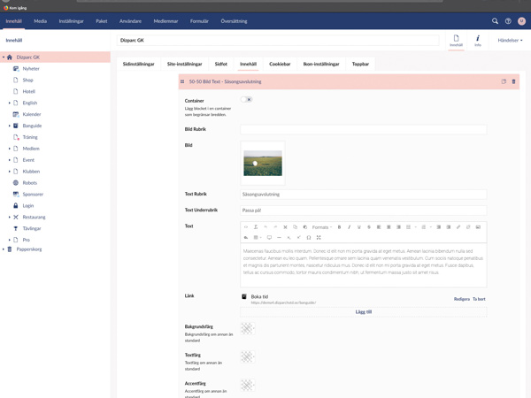 Enkelt
redigeringsverktyg.